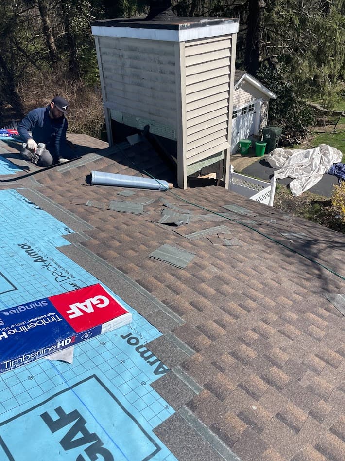 Professional shingle installation