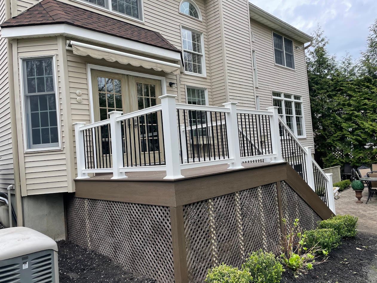 Completed deck in Red Bank, NJ