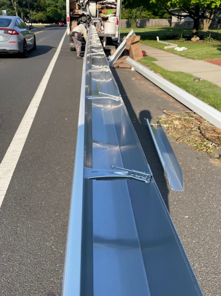 New gutter installation