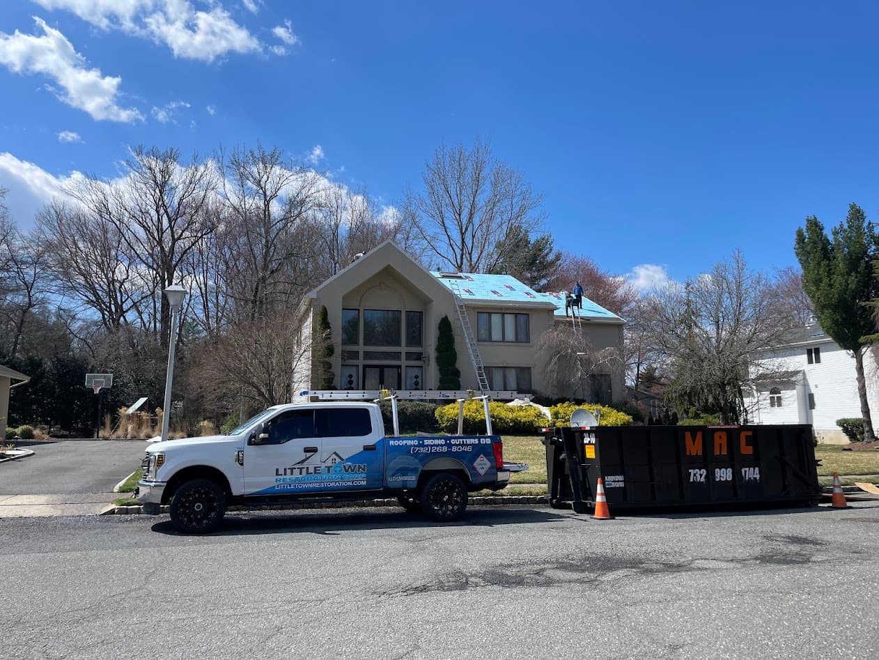 Morganville roofing project