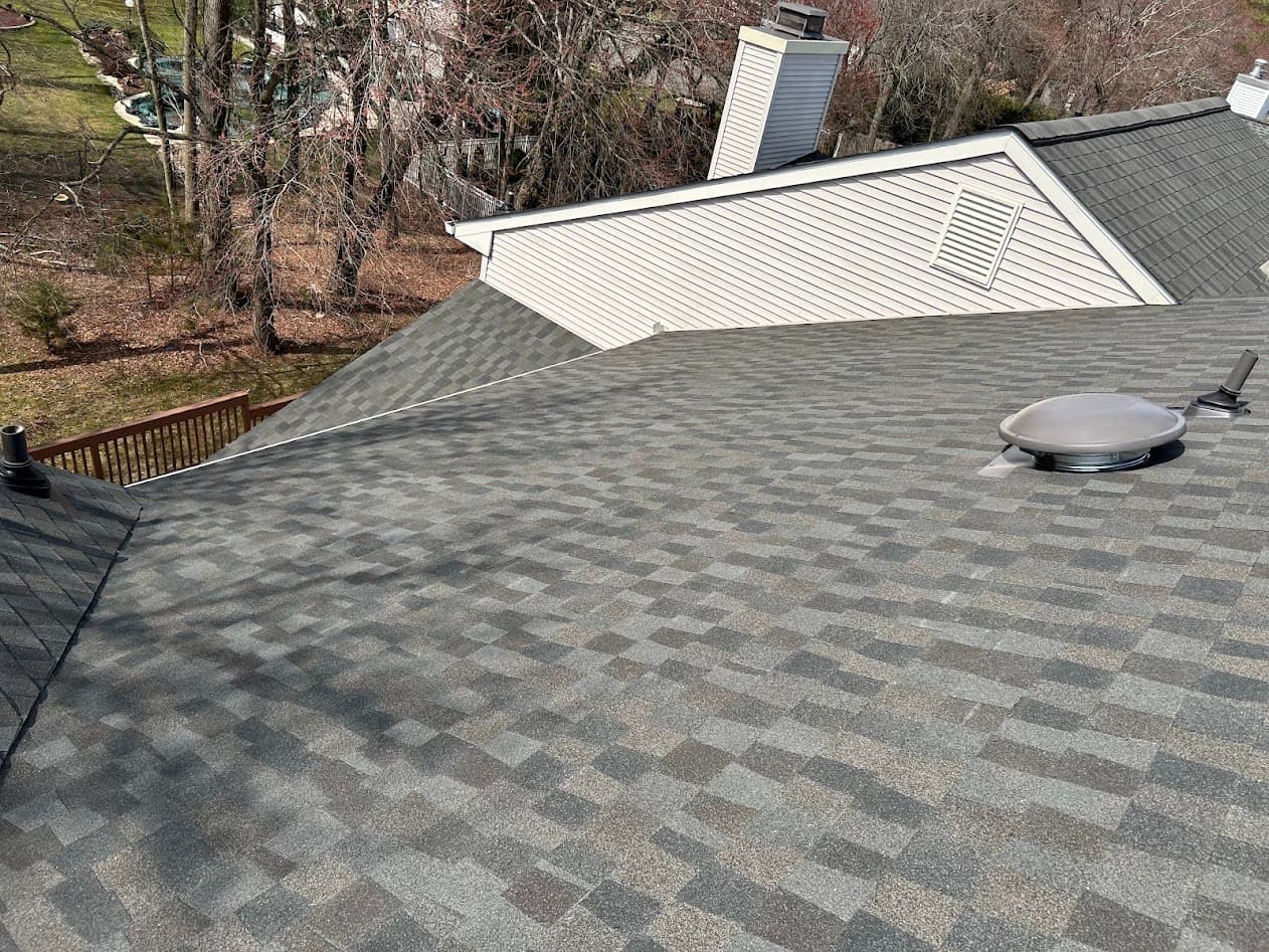 Completed roof in Morganville, NJ