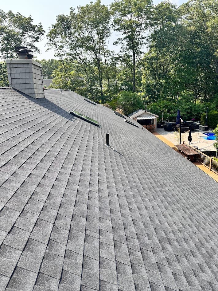 Completed roof in Wall Township, NJ