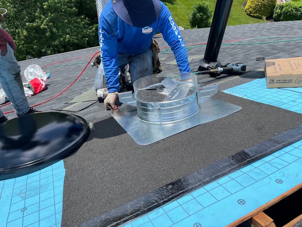Attic fan installation