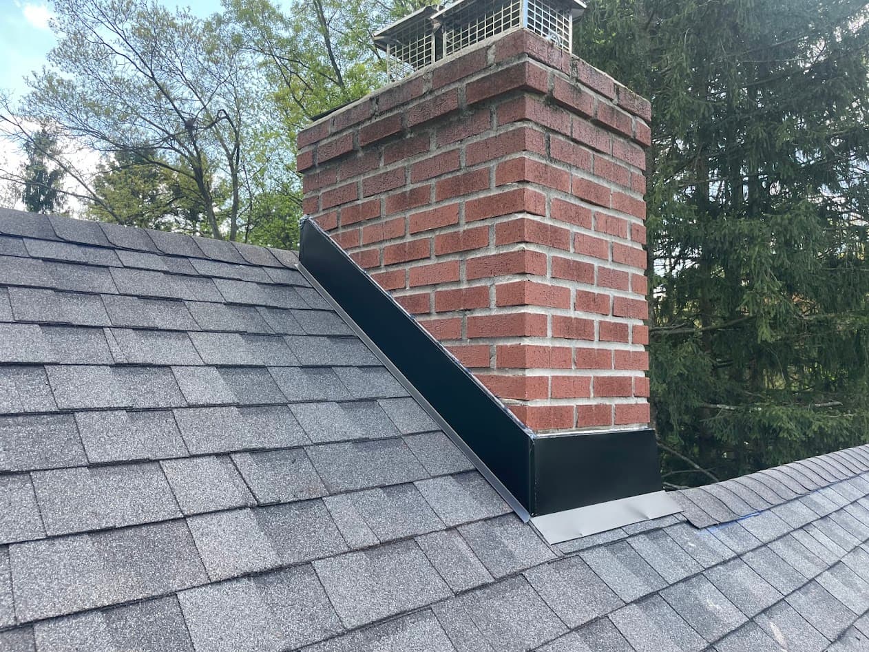 New chimney flashing