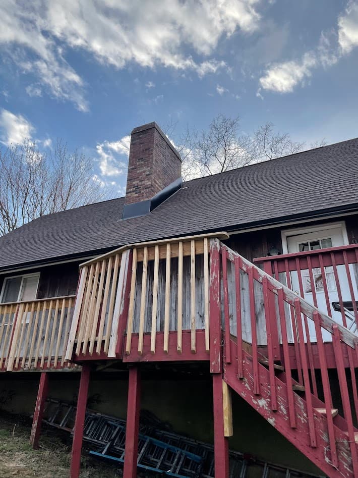 Chimney flashing project in Atlantic Highlands