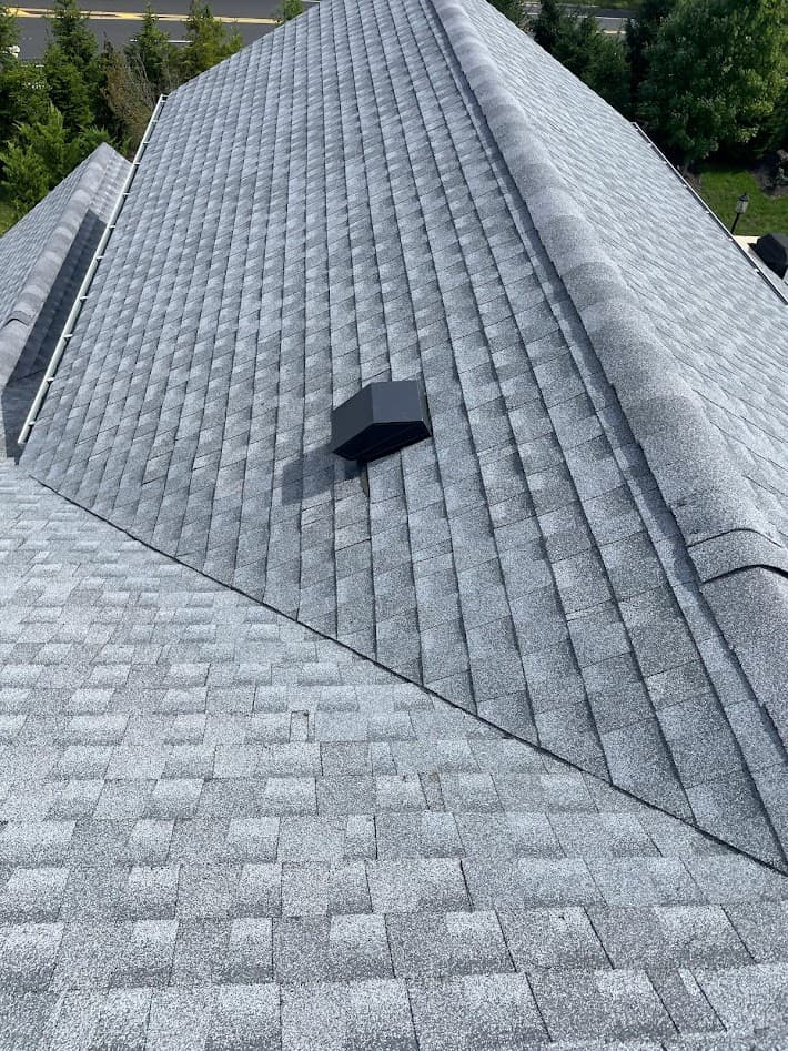 Professional roof valley repair
