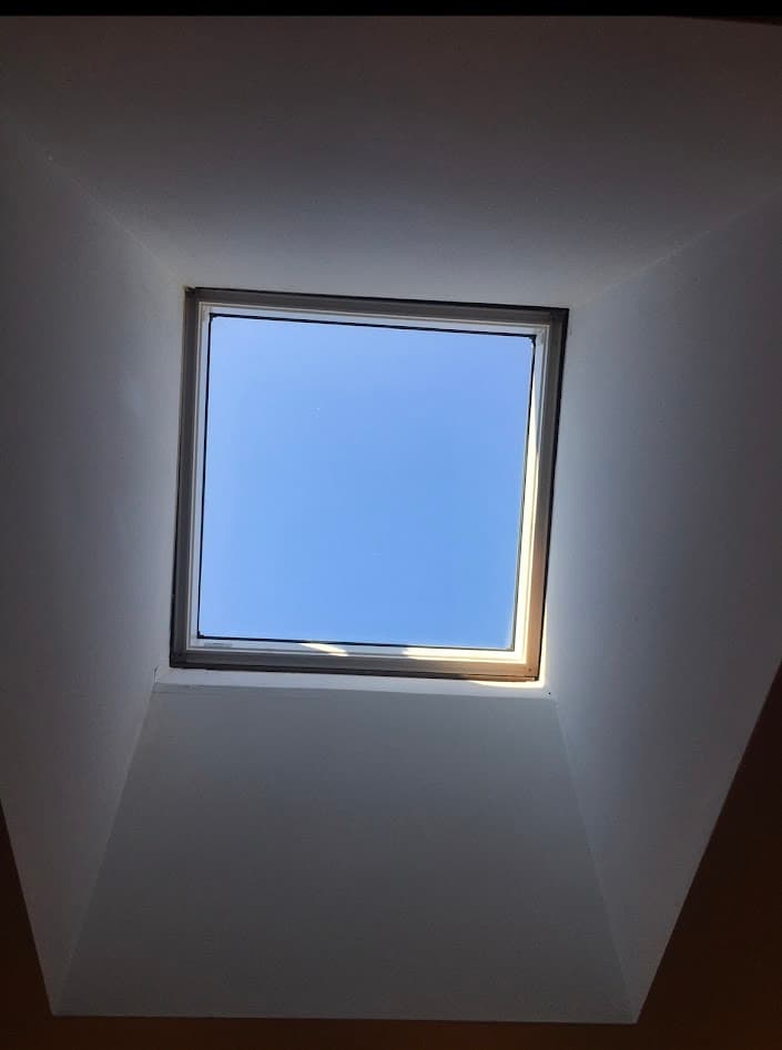 Skylight installation on roof