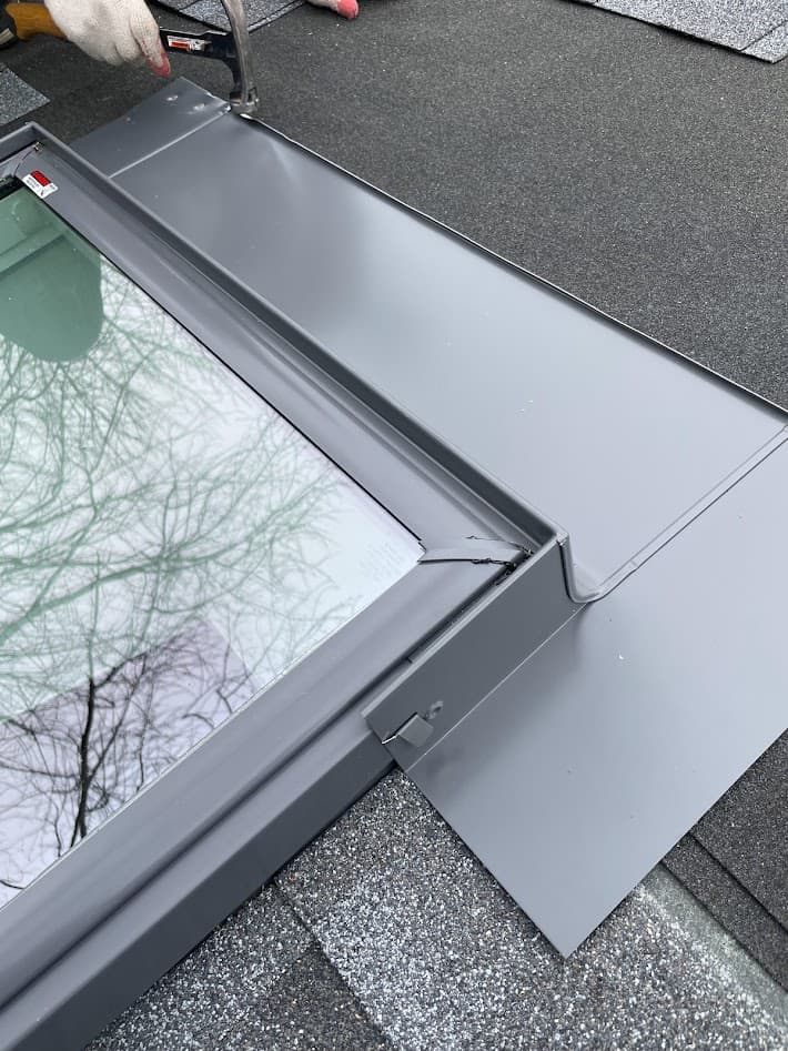 Skylight on residential roof