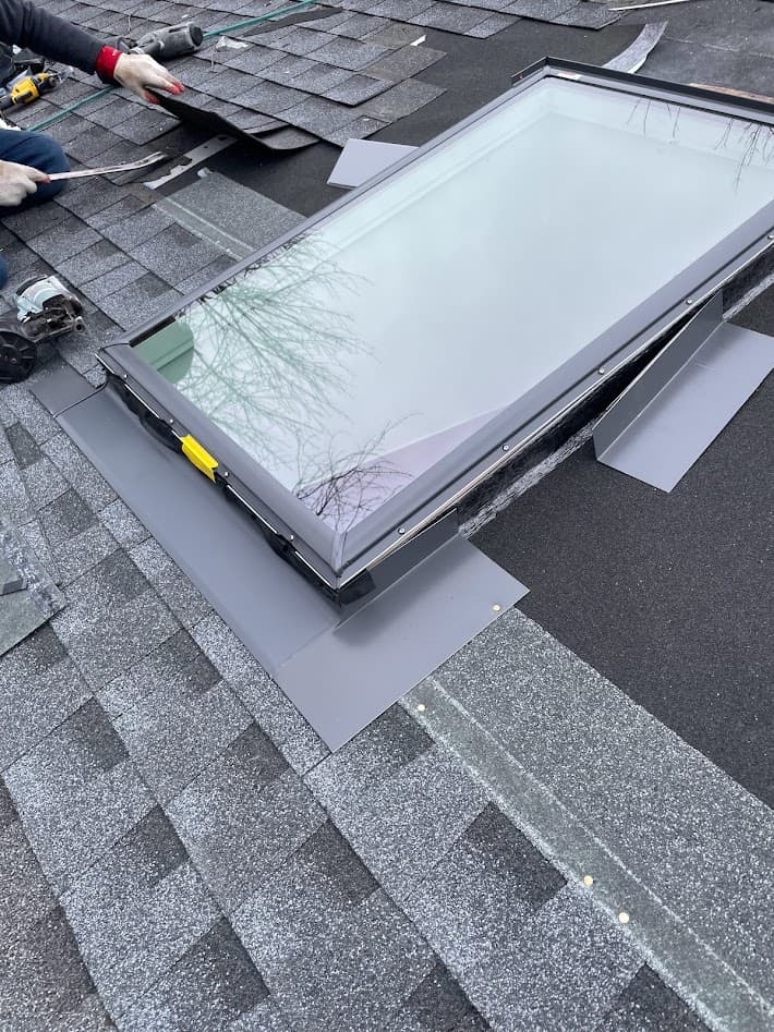 Professional skylight installation