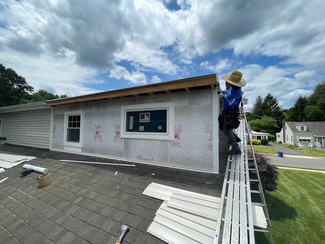 Partial siding installation