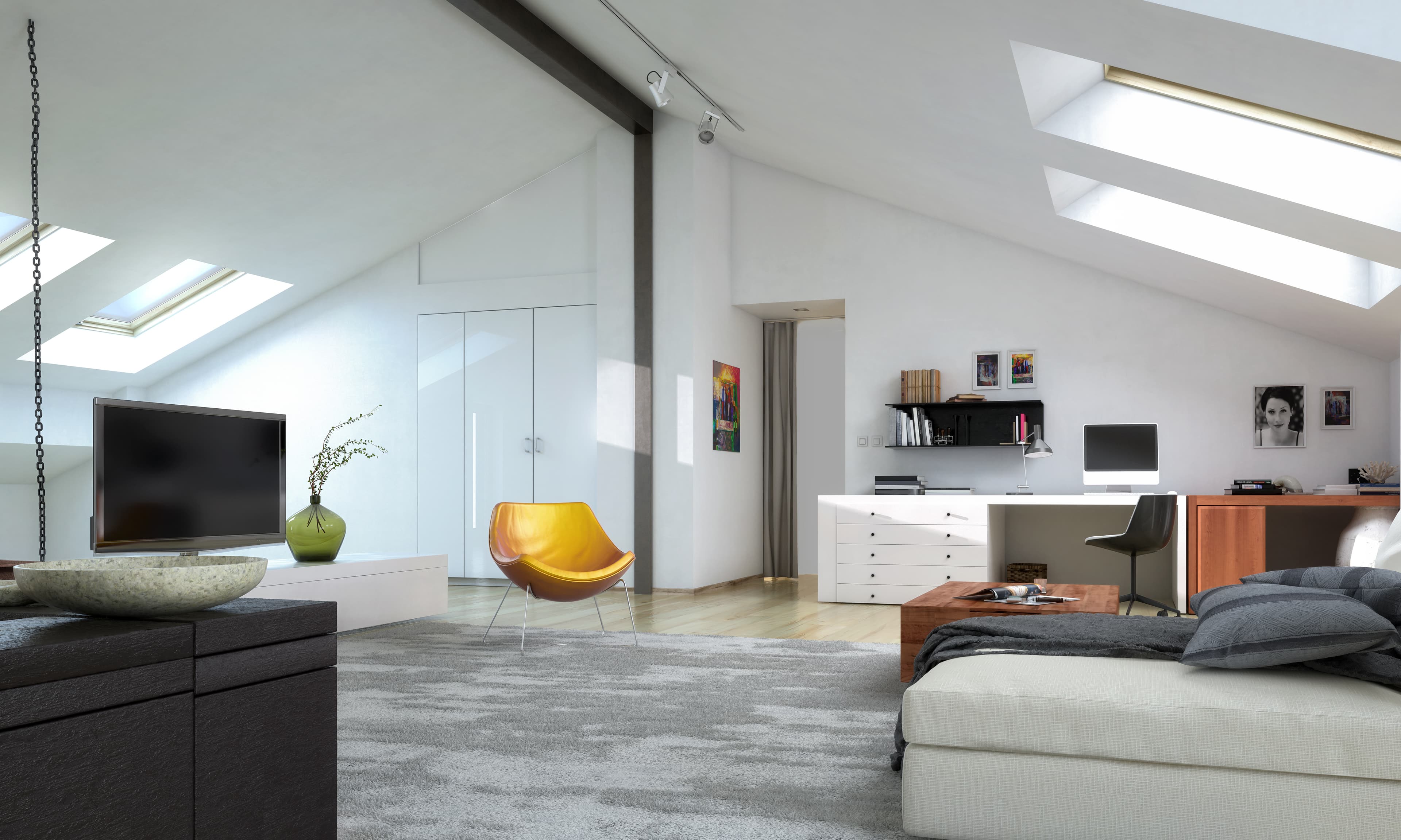 Natural light from VELUX skylight